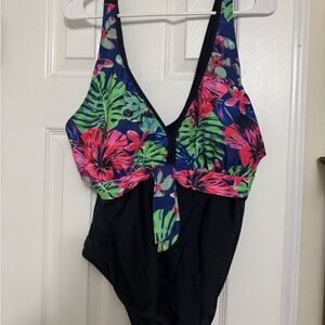Tropical Floral One Piece Swimsuit
